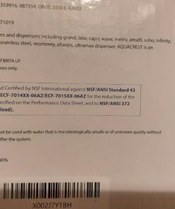 AQUA CREST Replacement for Brita® Water Filter, Pitchers and Dispensers, Classic OB03, Mavea® 107007, and More, NSF Certified Pitcher Water Filter, 1 Year Filter Supply, 6 Count 6 Count (Pack of 1) 48 71C2aYWWaLL