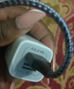 USB Wall Charger, Charger Adapter, AILKIN 2-Pack 2.1A Dual Port Quick Charger Plug Cube for iPhone 15 14 13 12 11 Pro Max 10 SE X 8 7 Plus Samsung Galaxy S23 S22 Power Block Fast Charging Box Brick White 32 71C3wXc0hoL