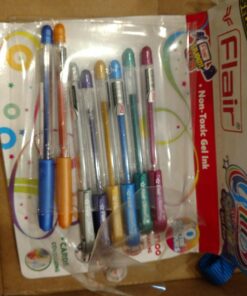 Flair Xtra Sparkle Glitter Gel 10 Colours Xtra Sparkle Gel Pen 43 71C45909uTL