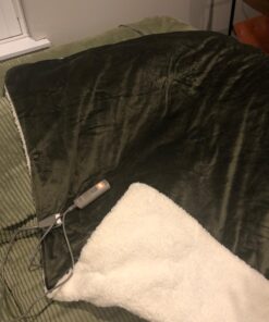 Sunbeam Royal Mink Sherpa Night Fog Heated Personal Throw / Blanket, Cozy-Warm, Adjustable Heat Settings 22 71C4LWAJdPL