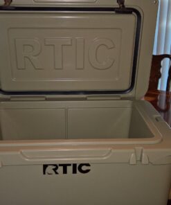 RTIC 45 qt Hard Cooler Insulated Portable Ice Chest Box for Beach, Drink, Beverage, Camping, Picnic, Fishing, Boat, Barbecue Tan 45 Quart 39 71C5DPNDrL