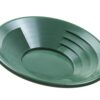 SE 14 Inch Gold Panning Pan - Dual Riffles for Easier Mining and Prospecting, Green 14" 40 71C5vFVWuAL
