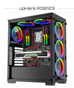 upHere 120mm RGB Case Fan Fan,Quiet Edition High Airflow LED Case Fan for PC Cases-3 Pack,RGB123-3 17 71C5yWoqazL