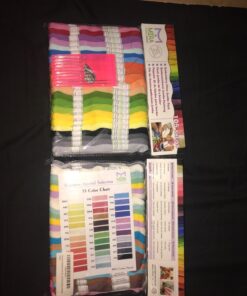 Premium Rainbow Color Embroidery Floss - Cross Stitch Threads - Friendship Bracelets Floss - Crafts Floss - 116 Pcs - 105 Skeins Per Pack and Set of 10 Embroidery Needles and 1 Threader 64 71C6q3UUdOL