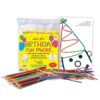 Wikki Stix Birthday Fun Favors, pack of 20 individual fun favors, each with 12 and a birthday themed play sheet, Made in the USA 61 71C94mKVlFS