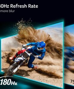 Acer Nitro 27" WQHD 2560 x 1440 PC Gaming IPS Monitor | AMD FreeSync Premium Up to 180Hz Refresh 0.5ms DCI-P3 95% 1 Display Port 1.2 & 2 HDMI 2.0 XV271U M3bmiiprx,Black 27-inch 180Hz 30 71C9MAEL