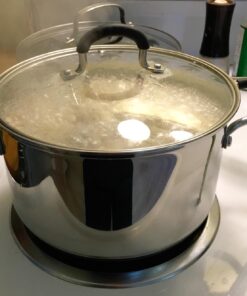 Cook N Home Professional Sauce Pot Stockpot Saucier Casserole Pan with Lid, 5 QT, Silver 34 71C9TGHisFL