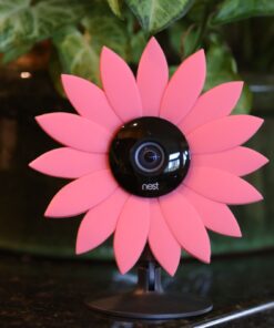 Alternative view of Hide-Your-Cam Nest Cam Security Camera Camouflage Pink Sun Flower Cover Skin Case Disguise Protection Decoration Also Fits on Yi Home Cam