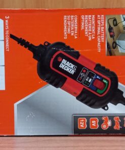 BLACK+DECKER BM3B Fully Automatic 6V/12V Battery Charger/Maintainer with Cable Clamps and O-Ring Terminals 36 71C9xYpqlOL