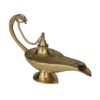 Deco 79 Eclectic Brass Abstract Aladdin Lamp, 6" x 2" x 4", Gold 6" x 2" x 4"