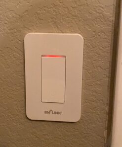 BN-LINK WiFi Smart in-Wall Light Switch, No Hub Required with Timer Function, White, Compatible with Alexa and Google Assistant, Neutral Wire Needed, 2.4 Ghz Network Only 1P-Smart Light Switch 23 71CARbx53UL