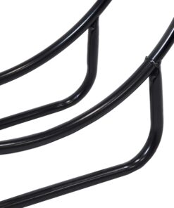 Sunnydaze Outdoor Firewood Log Hoop and Cover Set - Powder-Coated Steel Rack and PVC Cover - Black - 40-Inch 40 in 29 71CB4a4w4zL