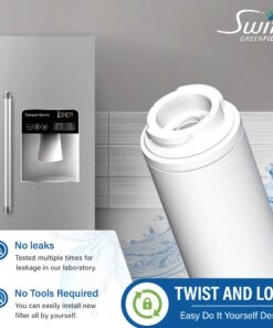 Swift Green Filters SGF-M9 Replacement water filter for UKF8001,EDR4RXD1,FILTER 4,EFF-6007A,46-9005,46-9006,CLCH101, 1, White, 1 Pack 13 71CBQgyylTL