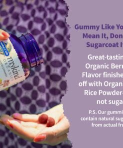 Garden of Life Organics Prenatal Gummies Multivitamin with Vitamin D3, B6, B12, C & Folate for Healthy Fetal Development – Organic, Non-GMO, Gluten-Free, Vegan, Berry Flavor, 30 Day Supply 19 71CBRrTT69L