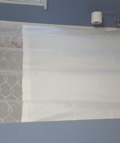 Title: Hookless® It’s A Snap!® Fabric Snap-In Shower Curtain Liner, Water-Repellant, Easy Install, White Color 70 x 54in 37 71CCBGBdwqL