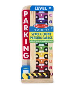 Melissa & Doug Stack & Count Wooden Parking Garage With 10 Cars 20 71CCI8TVSzL 1