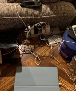 TROND Surge Protector Power Strip Tower - Flat Plug 6 ft Extension Cord with 12 Multiple Outlets, 4 USB Ports(1 USB C), Multi Plug Charging Tower, 1700J, for Home Office Supplies, Dorm Room Essentials 52 71CCIvb dOL