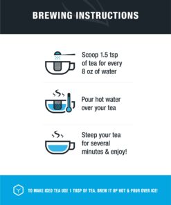 Tiesta Tea - Blueberry Wild Child Blueberry Hibiscus Herbal Tea Loose Leaf Tea Up to 50 Cups Make Hot or Iced Non-Caffeinated 5.5 Ounce Refillable Tin Tin - 50 Cups 30 71CCMRya4PL