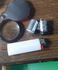 KINGMAS Mini 60x Microscope Magnifying with LED Light Pocket Jewelry Magnifier Jeweler Loupe with 10X Folding Pocket Magnifier 45 71CCzSbNEWL