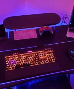 Corsair K70 RGB MK.2 Mechanical Gaming Keyboard - USB Passthrough & Media Controls - Linear & Quiet - Cherry MX Red - RGB LED Backlit (CH-9109010-NA) MX RED (Linear) Black 47 71CDEG3gBxL