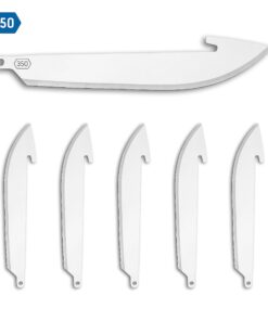 OUTDOOR EDGE 3.5" RazorSafe Replacement Knife Blades, 6 Pieces 3.5'' Drop-Point 6 Piece Pack 12 71CDQXxoKbL