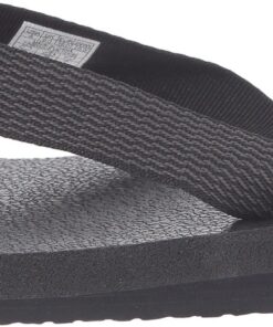 Sanuk Women's Yoga Mat Webbing Flip Flop 6 Black/Black 4 71CDU7Owa2L