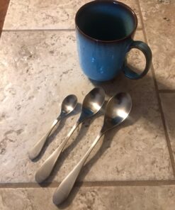 Knork Stainless Steel Demitasse Spoon (Set of 6), Matte Silver, Tiny Coffee-Appetizer Specialty Spoons, Specialty Demitasse 12 71CEBuUpyeL