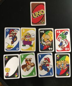 Mattel Games UNO Super Mario Card Game Animated Character Themed Collector Deck 112 Cards with Character Images, Gift for Kids Ages 7 Years Old & Up Small 28 71CENVWqVjL