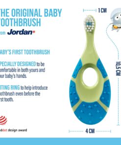 Jordan* ® | Step 1 Baby Toothbrush | 0-2 Years, Soft Bristles, BPA Free | 4 Pack 27 71CFHqWyKrL