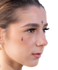 Thug Ink Temporary Tattoos - Volume I - 10 Temporary Tattoos ~ Face Tattoos ~ Teardrop, Cross, Praying Hands, etc~ Thug Life ~ Fake Tattoos ~ Water-transfer Tattoos 25 71CFO8pqqrL