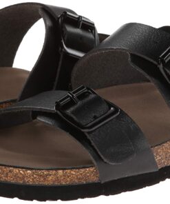 Madden Girl Women's Brando Slide-On Sandal 5.5 Black Paris 14 71CFh VERbL