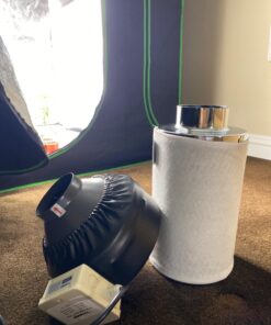 VIVOSUN Ventilation Kit 4 Inch 203 CFM Inline Duct Fan with 4"x 14" Carbon Filter Odor Control System with Australia Virgin Charcoal for Grow Tent Ventilation Z4 w/ carbon filter 53 71CFkHmhQZL