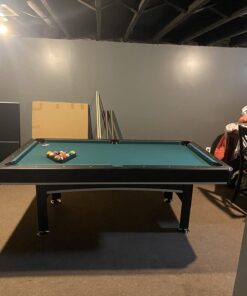 Triumph Sports Phoenix 7’ Billiard Table with Table Tennis Conversion Top for a Game of Pool or an Action-Packed Table Tennis Game 53 71CGGbBjcTL