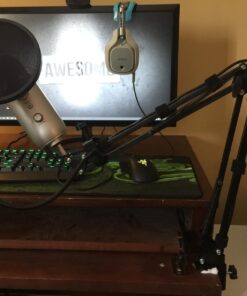 Neewer Microphone Arm Stand, Suspension Boom Scissor Mic Arm Stand with 3/8” to 5/8” Screw and Cable Ties Compatible with Blue Yeti, Snowball, Yeti X, Quadcast and Other Mics, Max Load 1.5kg 63 71CH0But0jL