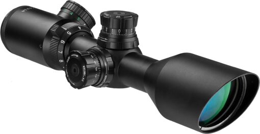 Barska 2nd Generation Precision Riflescope with Illuminated Reticle Side Adjustable Parallax for Long Range Shooting & Hunting 4-16x50mm Black