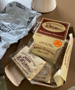 Amish Country Popcorn | Old Fashioned Microwave Popcorn | 10 Bags Ladyfinger Butter | Non-GMO, Gluten Free, Microwaveable and Kosher (10 Bags) 3.5 Ounce (Pack of 10) 20 71CIhR49M7L