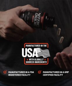 Snap Supplements Nitric Oxide Booster, Performance Formula for Stamina & Endurance, 90 Count 90 Count (Pack of 1) 23 71CJFkRNRdL