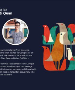 Artovida Artists Collective Insulated Neoprene Lunch Bag - Washable Soft Lunch Tote for Work and Picnic - Design By Budi Satria Kwan (Indonesia) – Ocean, Sea, Wave-Classic Budi Kwan The Wave 37 71CJJfmZeUL