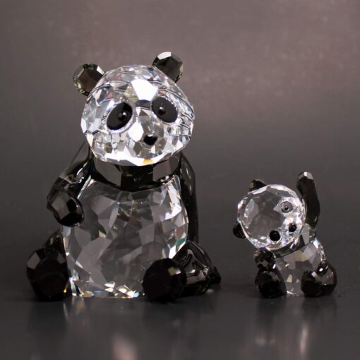 SWAROVSKI Figurine #5063690, Mother Panda with Baby