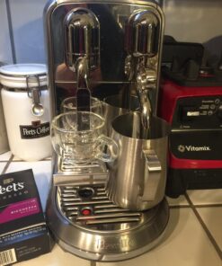Breville Nespresso Nespresso Creatista Plus Coffee Espresso Machine, Brushed Stainless Steel BNE800BSSUSC Silver 61 71CLFypTksL