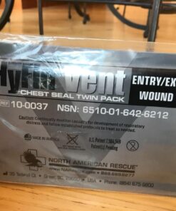North American Rescue Hyfin Vent Chest Seal, Original Version 2 Count (Pack of 1) 30 71CLbJkcrOL