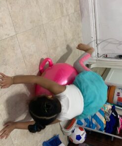 WALIKI Hopper Ball for Kids 3-6 | Hippity Hop | Jumping Hopping Ball | Relay Races | Pink 18” Ages 3-6 (Small) 29 71CMIu34WNL