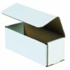 Aviditi White Corrugated Cardboard Mailing Boxes, 7 x 2 x 2 Inches, Pack of 50, Crush-Proof, For Shipping, Mailing and Storing 7" x 2" x 2" 64 71CMthZH 0L