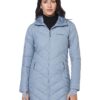 Columbia Women's Heavenly Long Hooded Jacket Tradewinds Grey 3X 34 71CNEKyy 5L