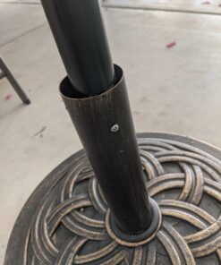 DC America UBP18181-BR 18-Inch Cast Stone Umbrella Base, Made from Rust Free Composite Materials, Bronze Powder Coated Finish 28 71CNVKopEL