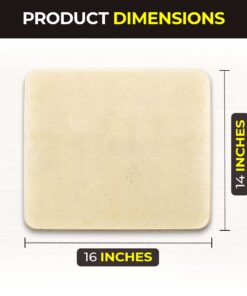Pizza Stone - Baking Stone. SOLIDO Rectangular 14"x16" - Perfect for Oven, BBQ and Grill 38 71CObv8lmCL