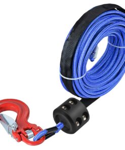 Winch Stopper for Cable. Truck UTV ATV Rubber Winch Cable Stopper, Protects Towing Hook, Synthetic Rope, Cable Line from Wear or Damage, Hawse, Bumper. Quick Installation with Tools. (red) black 16 71COwKQphML