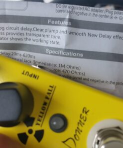 Donner Guitar Delay Pedal, Yellow Fall Analog Delay Guitar Effect Pedal Vintage Delay True Bypass Yellow Delay 28 71CPiMwVvjL