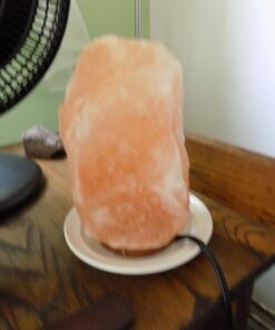 CRYSTAL DECOR Himalayan Pink Salt Lamp Basket & Dimmer Cord Bulb Star 31 71CQI6zkCL