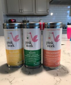 Pink Stork Postpartum Recovery Herbal Tea, Organic Red Raspberry Leaf with Chamomile, Hormone Balance for Women after Labor and Delivery, Strawberry Passion, Caffeine-Free, 15 Sachets 28 71CQJAPubL